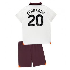 Manchester City Bernardo Silva #20 Koszulka Wyjazdowych Dziecięca 2023-24 Krótki Rękaw (+ Krótkie spodenki)